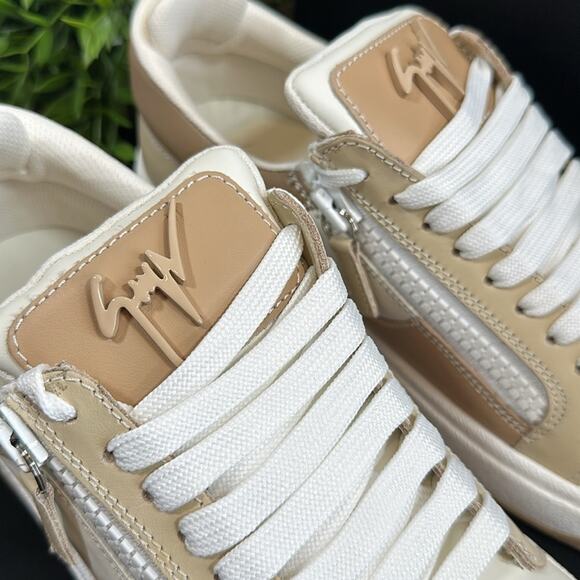 Giuseppe Zanotti GZ94 Low Top Leather Sneakers Size 41 - Picture 4 of 15